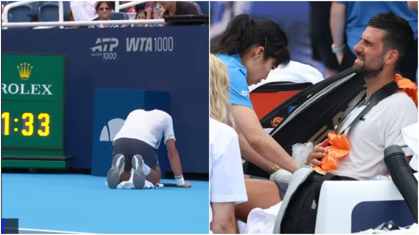 Đoković klečao, jedva hodao i teško disao: Novak ponovo eliminisan na startu Mastersa