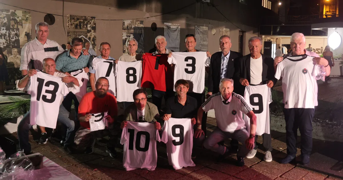 Partizan proslavio pola veka od šampionske noći u Ljubljani, okupile se najveće legende crno-belih