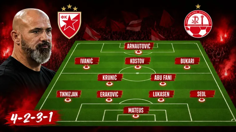 ZVEZDA - TIM ZA HAPOEL: Arnautović preuzima odgovornost, ostatak ekipe kao u Mađarskoj