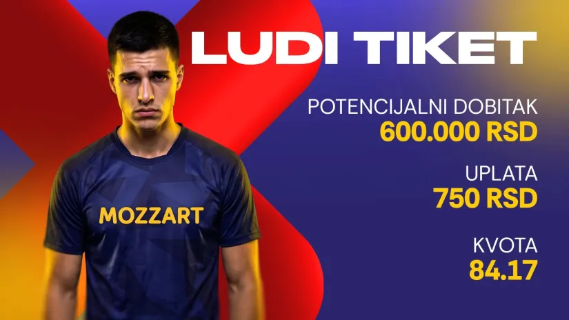 LUDI TIKET (-), nedelja, 31.678.947 dinara: Spartak sve upropastio