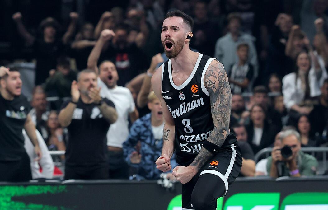 LUKA VILDOSA PROCVETAO U PARTIZANU: Košarkaš crno-belih oborio rekord na meču protiv Pariza