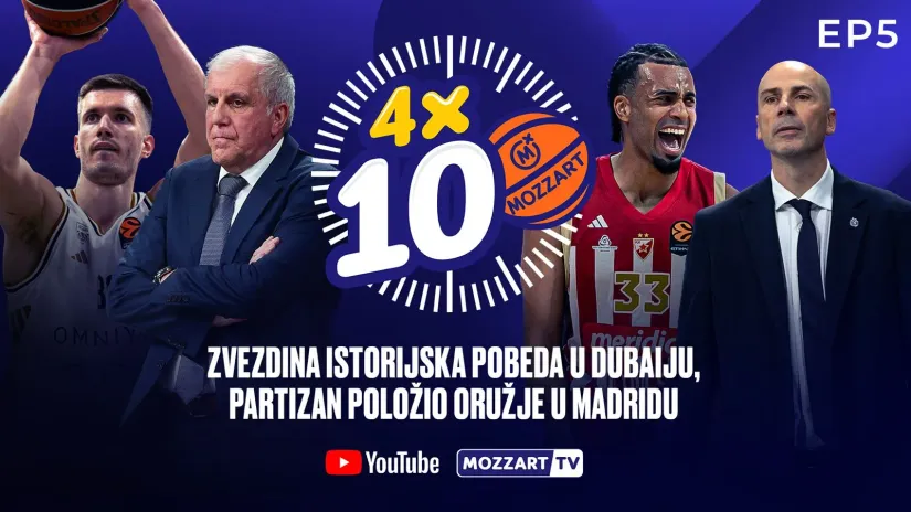 4x10: Zvezdino istorijsko osvajanje Dubaija, Partizanov prvi poraz i dolazak O'Brajana u Beograd