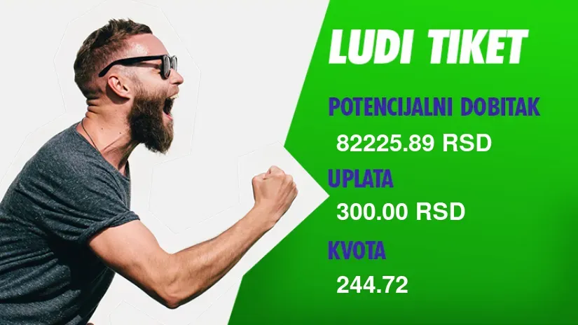 LUDI TIKET, petak, 82.225 dinara:Majstorska šetnja kroz kvalifikacione mečeve