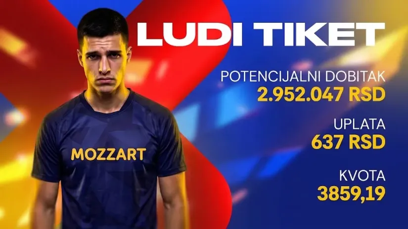 LUDI TIKET (-), nedelja, 2.952.047 dinara: E, Bugari, Bugari...