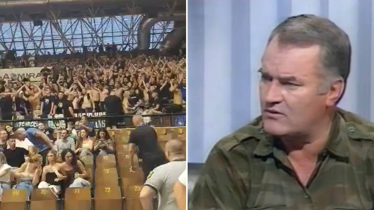 Poruka navijača BIH Ratku Mladiću: Grmele uvrede u Tuzli, sa tribine slavili njegovu smrt