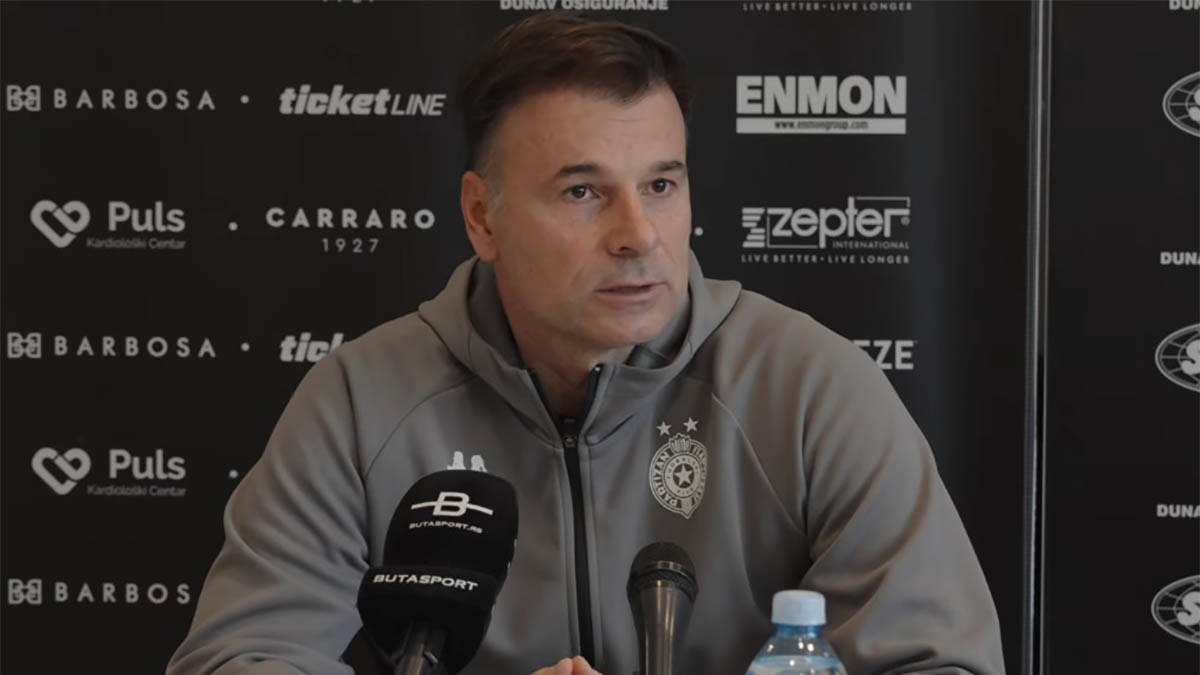 Stanojević zna šta su problemi Partizana: "Postavljamo sisteme vrednosti, kazna mi ne znači"