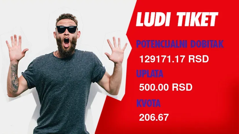LUDI TIKET (-), četvrtak, 129.171 dinara: Gornji Milanovac ponovo u centru pažnje!
