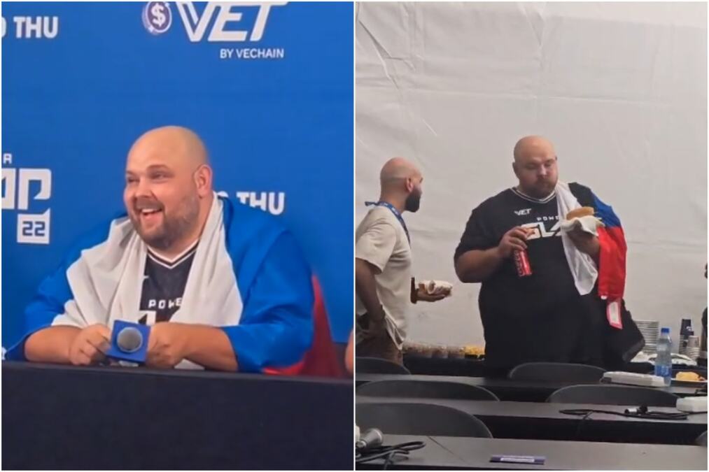 OGRNUO RUSKU ZASTAVU, POLUDEO KAD JE VIDEO HRANU, PA JEDNOM REČENICOM ODUŠEVIO SRBE! Simpatični buca kao iz šale nokautirao grdosiju od 150 kg, pa napravio šou