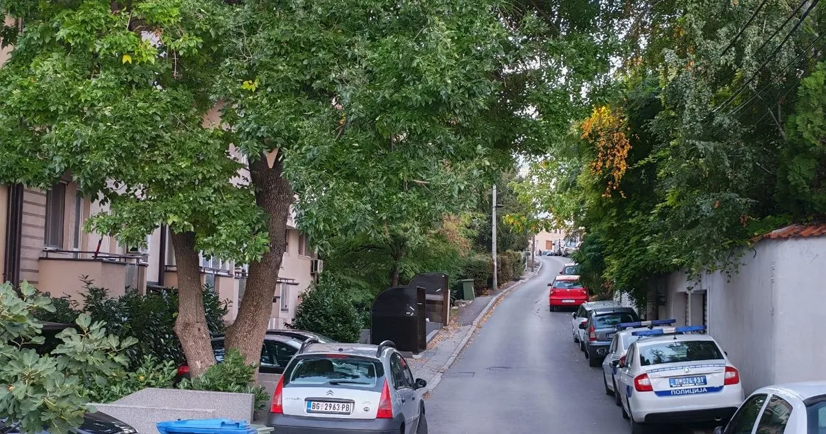 Ovo je zgrada gde je pronađeno telo Vladimira Vuletića, ispred ulaza smo zatekli samo ovo