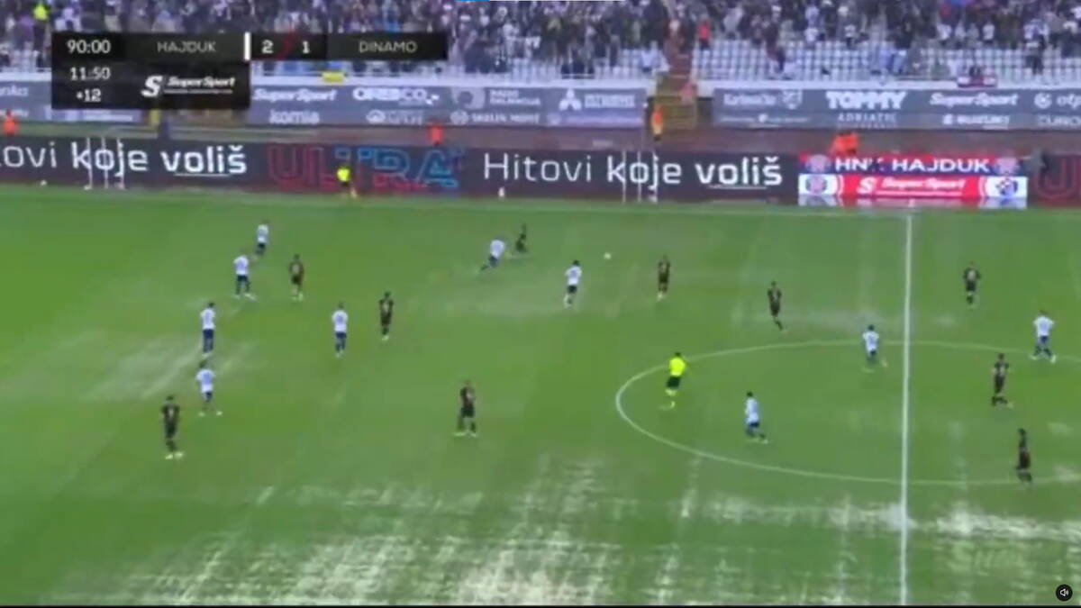 Hajduk u Splitu "udavio" Dinamo iz Zagreba: Na Poljudu mogao da se igra i vaterpolo