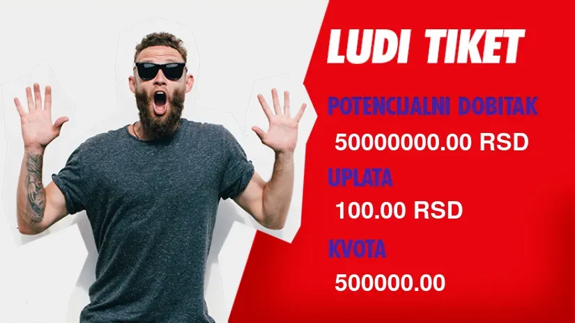 LUDI TIKET (-), nedelja, 50.000.000 dinara: Borča umalo da vidi maksimalu!