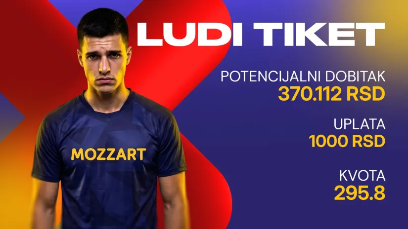 LUDI TIKET (-), subota, 370.112 dinara: Brej ispalio, benefit "Naplatio promašaj" vratio deo