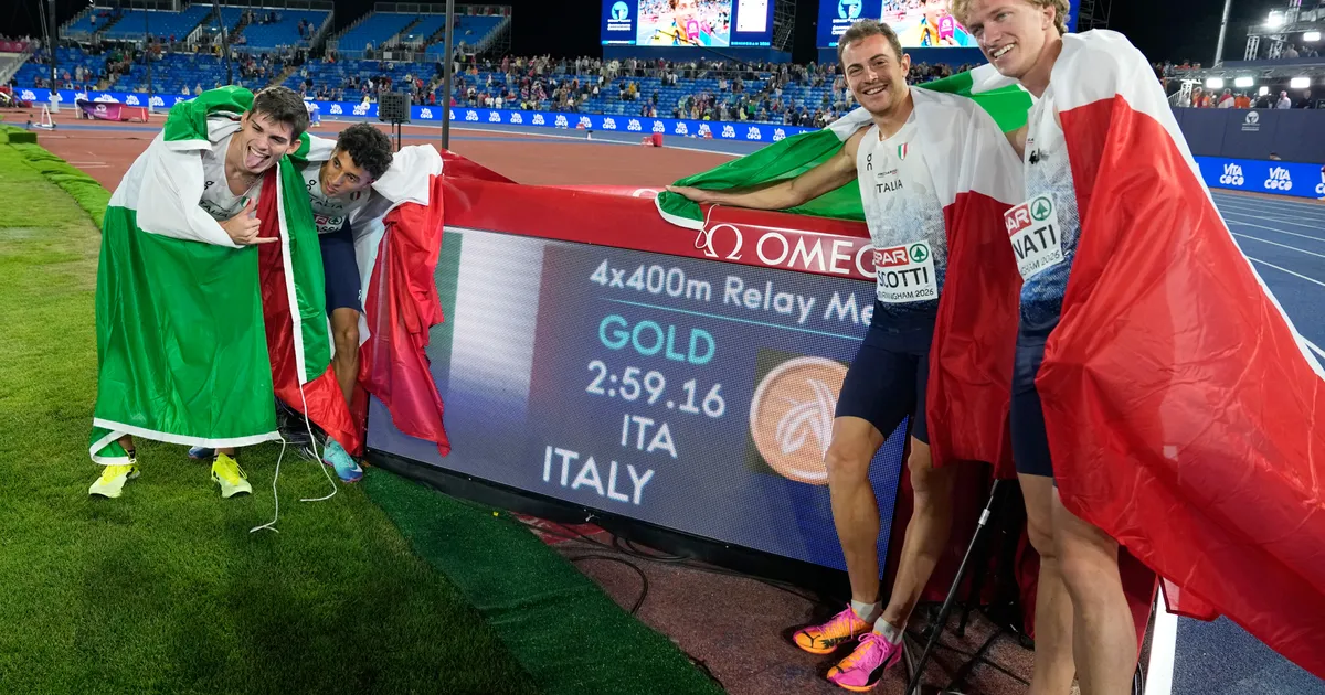 Italijanima nema ravnih, njihova štafeta osvojila zlato u trci na 4x400 metara na EP u Birmingemu
