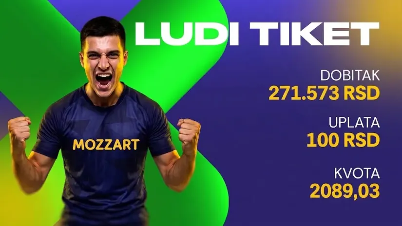 LUDI TIKET, nedelja, 271.573 dinara: Kembridž u 90+1 za lep vikend-ulov