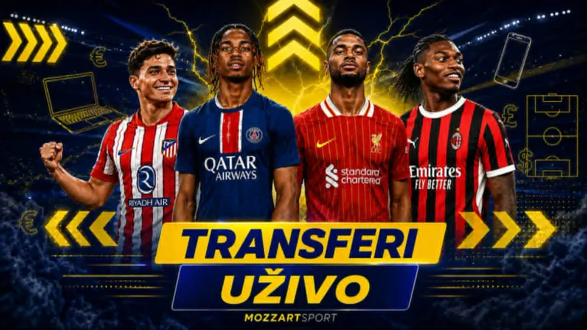 TRANSFERI UŽIVO (sreda, 19. avgust)