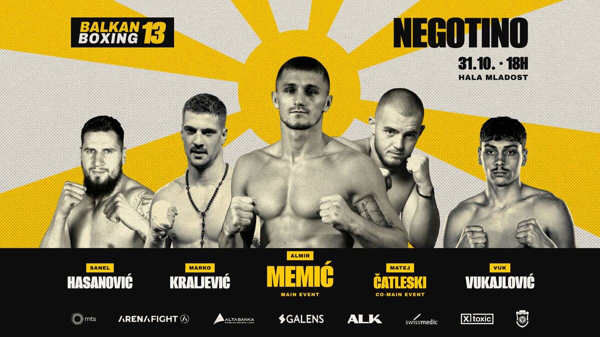 POČELA PRODAJA KARATA ZA BALKAN BOXING 13: Ovo su cene ulaznica za borbe Memića, Hasanovića, Čatleskog...
