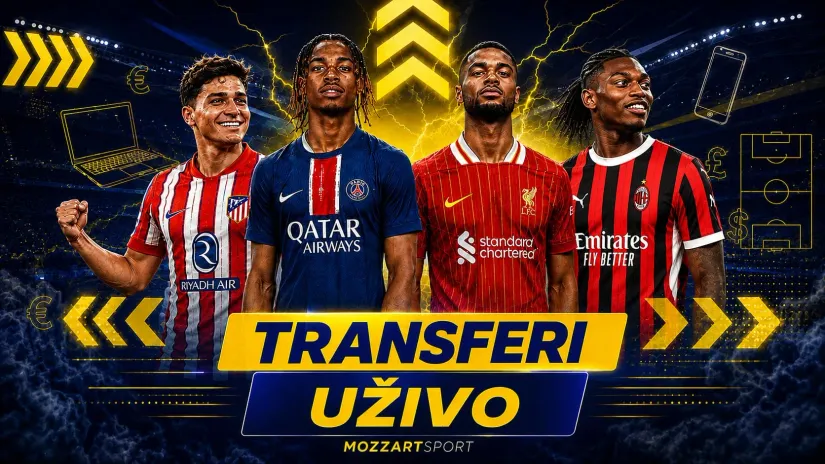 TRANSFERI UŽIVO (sreda, 26. avgust)