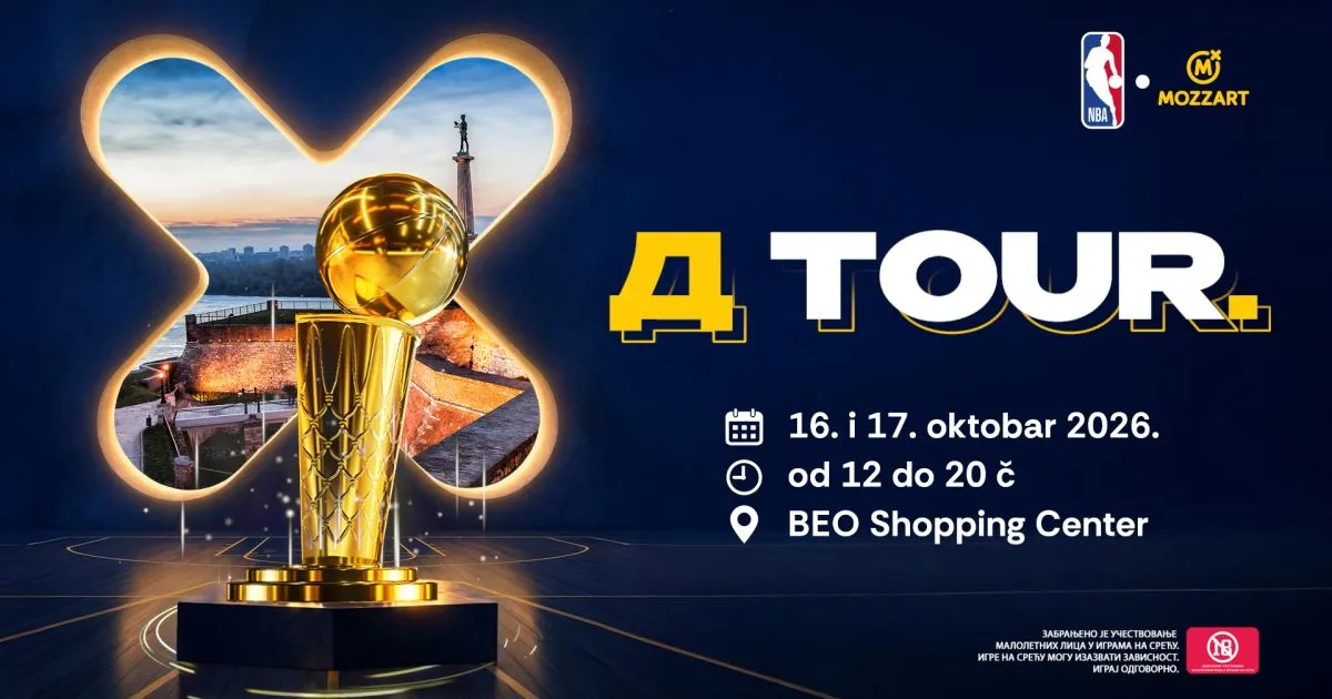 Trofej namenjen NBA šampionima stiže u Beograd!