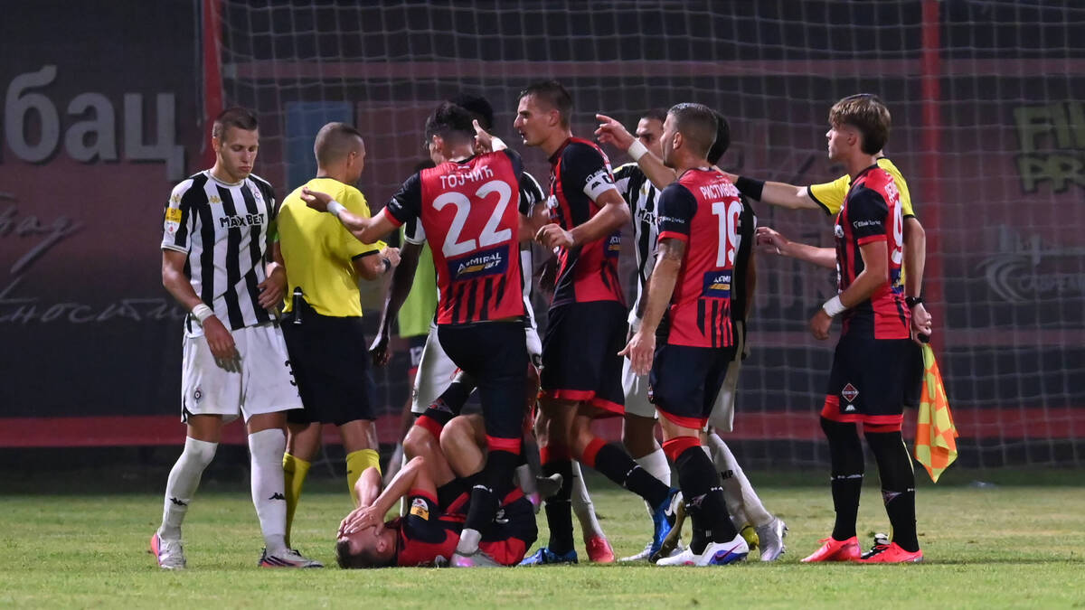 Partizan traži ukidanje crvenog kartona: Demba Sek isključen, crno-beli se oglasili saopštenjem