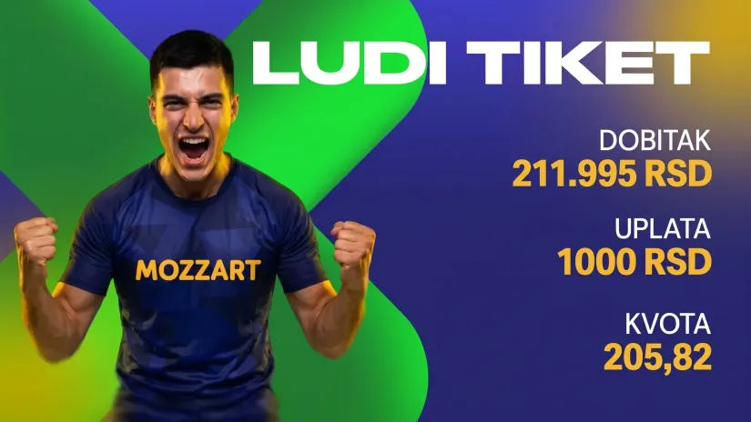LUDI TIKET, utorak, 211.995 dinara: Profesor za Premijer ligu 2