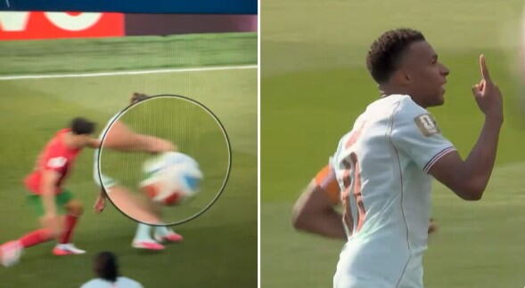 MAROKANCI BLJUJU VATRU - MUNDIJAL DOBIO JOŠ JEDAN SKANDAL! Gol Kilijana Mbapea SPORAN, selektor Maroka žestoko zagrmeo: "Igrači su stali, bila je ruka..."