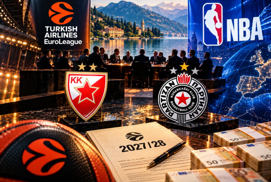 DAN D ZA EVROPSKU KOŠARKU! Zvezda i Partizan čekaju istorijsku odluku, 14 klubova juri 8 mesta, a na stolu više od 800 MILIONA EVRA!